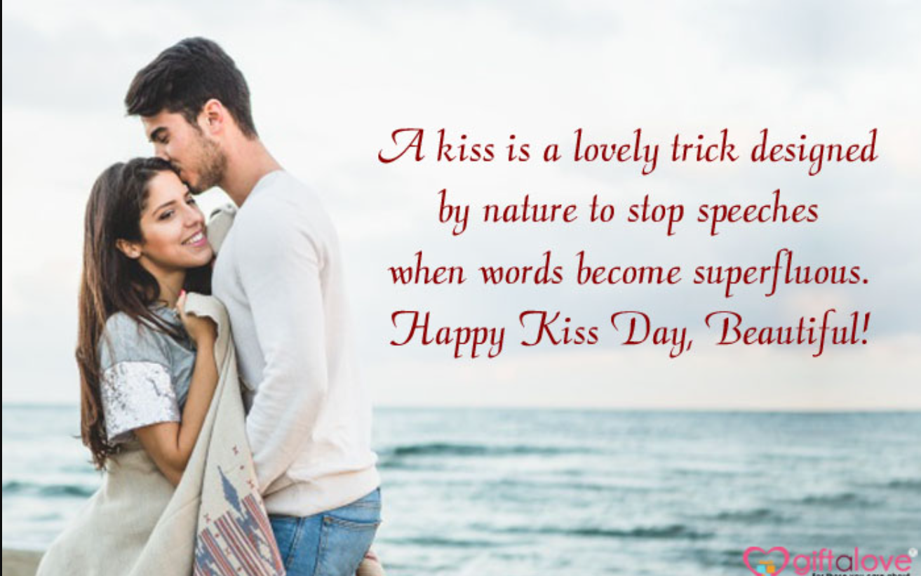 Romantic Happy Kiss Day for Girlfriend Images 2025