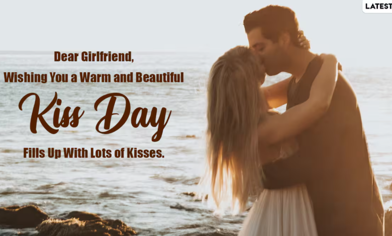 Romantic Happy Kiss Day for Girlfriend Images with Quotes, Wishes, Messages & GIFs 2025